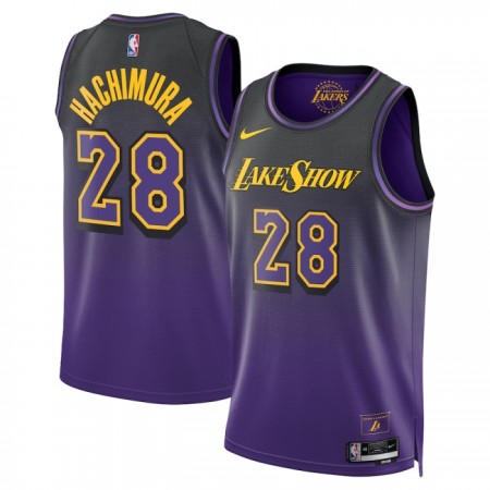 Dres Los Angeles Lakers Rui Hachimura Nike 2024-25 City Edition Ljubičasta Swingman